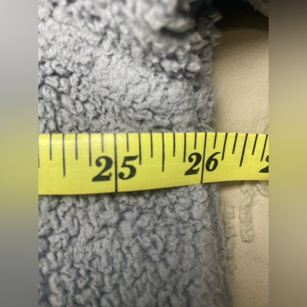 The North Face XL Campshire Gray Burgundy Sherpa Fleece Vintage Pullover - Picture 7 of 7